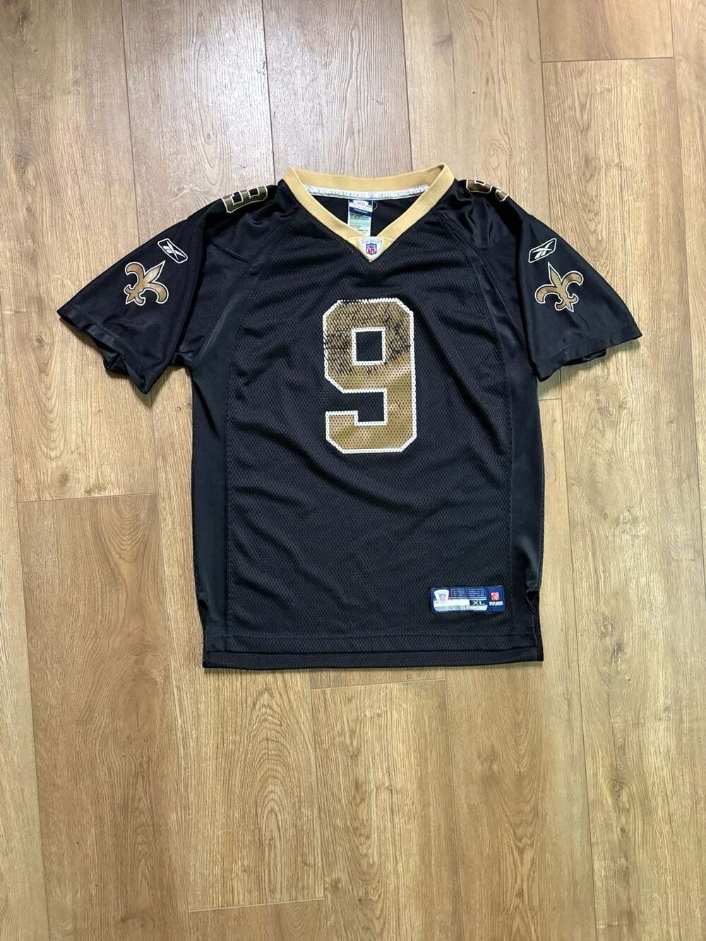 Reebok New Orleans Saints Drew Brees #9 Jersey Size XL Black